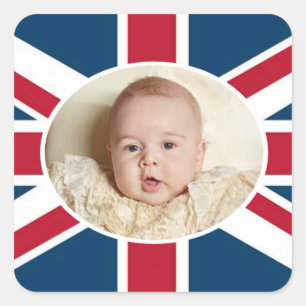 Prince George - William & Kate Square Sticker