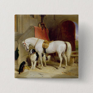Prince George's Favourites (oil on canvas) 2 Inch Square Button