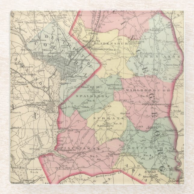 Prince George's Glass Coaster (Front)