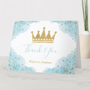 Prince & Gold  Thank you card