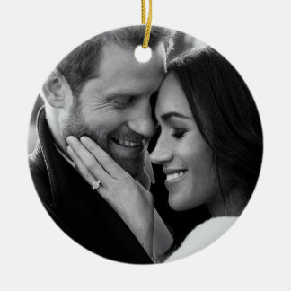 Prince Harry and Meghan Markle Ceramic Ornament