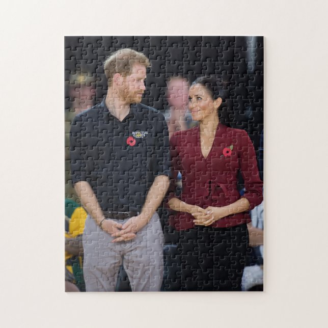 Prince Harry and Meghan Markle Jigsaw Puzzle (Vertical)
