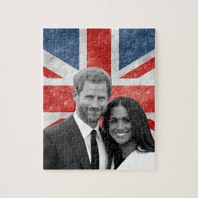 Prince Harry and Meghan Markle Jigsaw Puzzle (Vertical)