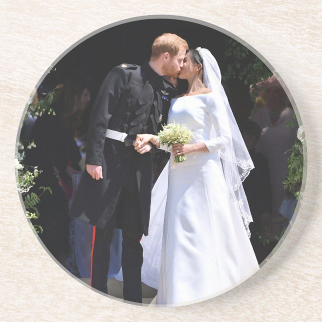 Prince Harry and Meghan Markle Royal Wedding Coaster (Front)