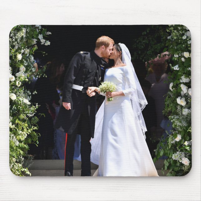 Prince Harry and Meghan Markle Royal Wedding Mouse Pad (Front)