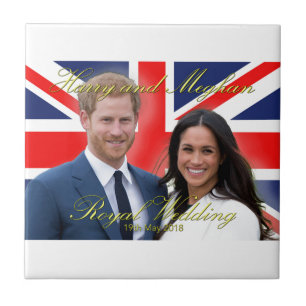 Prince Harry and Meghan Markle Royal Wedding Tile