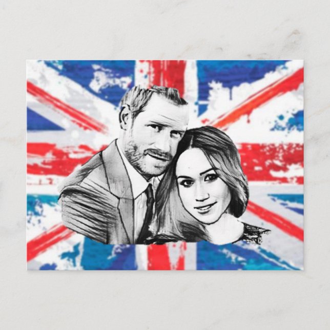 Prince Harry engagement Announcement Postcard (Front)
