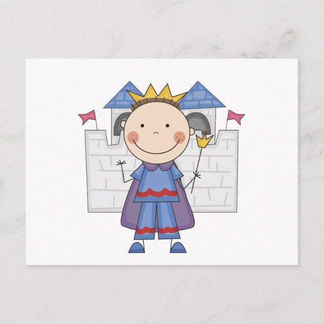 Prince in Castle Tshirts and Gifts Postcard (Front)