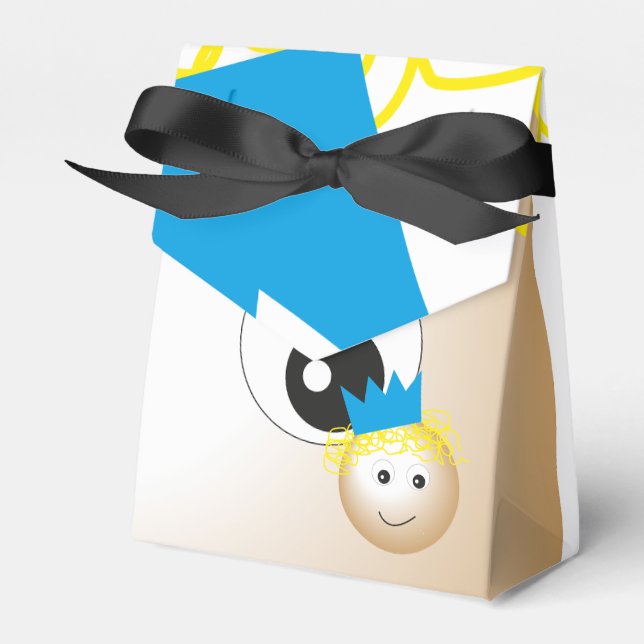 prince in fairytale, bachelor party, birthday favor box (Front Side)