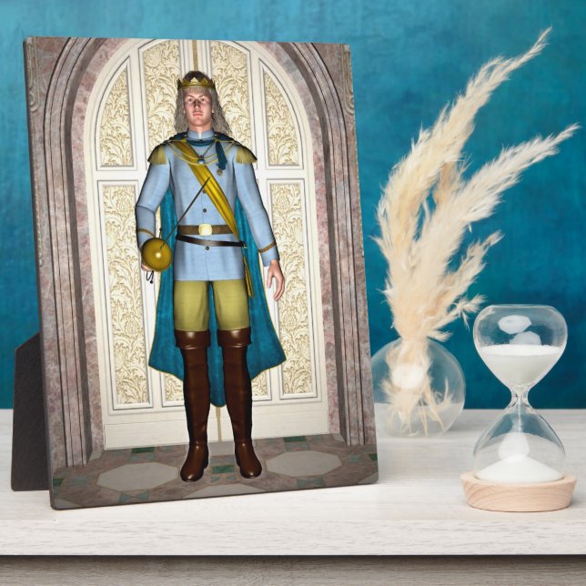 Prince in Fairytale Palace Plaque (Side)