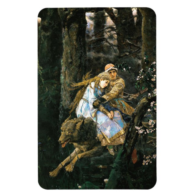 Prince Ivan On The Grey Wolf 1889 Magnet (Vertical)