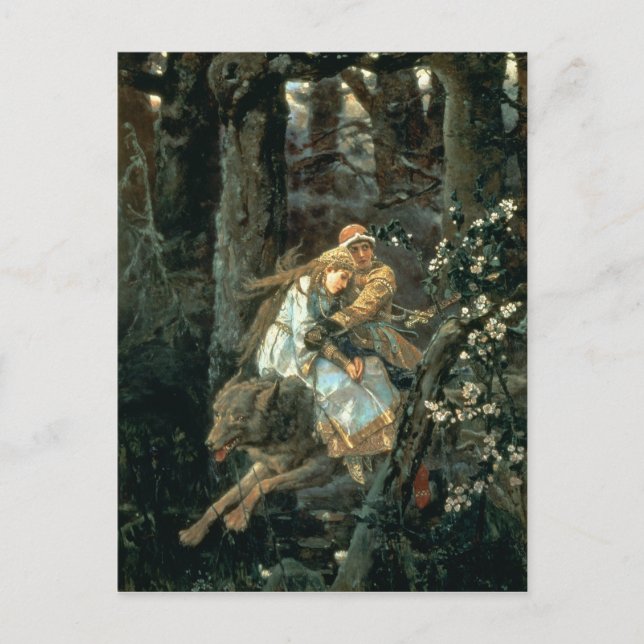 Prince Ivan on the Grey Wolf, 1889 Postcard (Front)