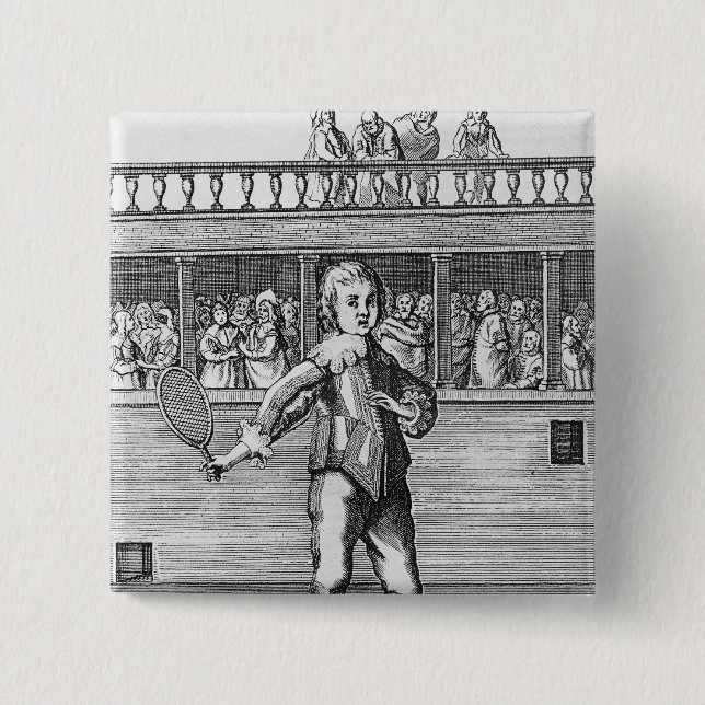 Prince James- Duke of York 2 Inch Square Button (Front)