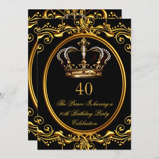 Kings Crown Invitations Zazzle CA