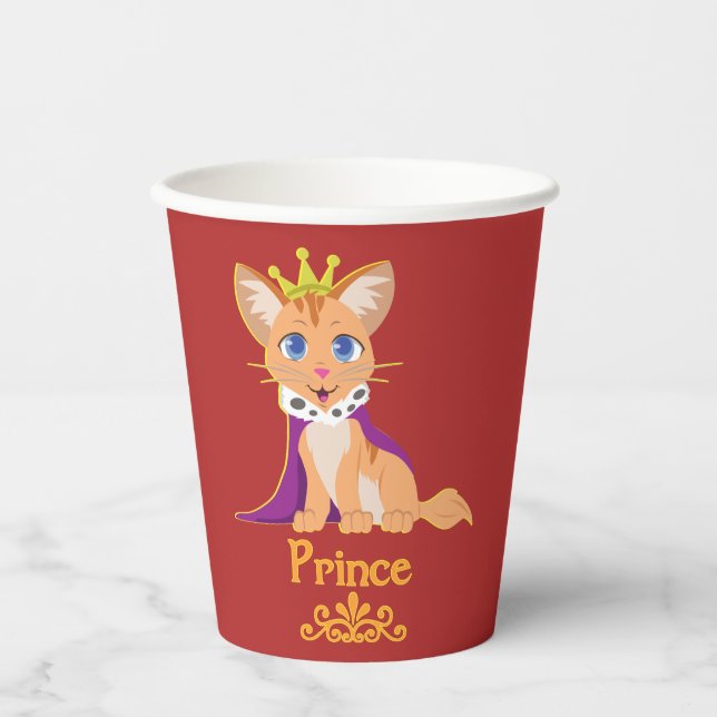Prince Kitten Paper Cup (Front)
