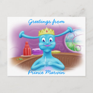 Prince Marvin at Brita's Shop Postcard
