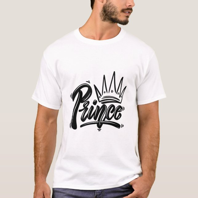 Prince Name with Crown tshirt (Front)
