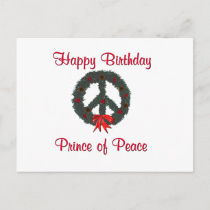 Prince of Peace Wreath Postcard