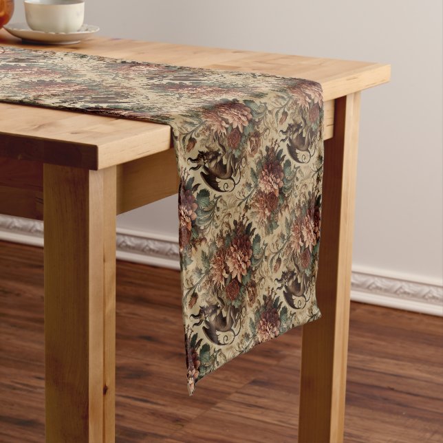 Prince of Pranks – Gothic Floral  Short Table Runner (In Situ)
