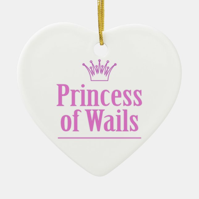 Prince of Wails / Princess of Wails v2 Ceramic Ornament (Front)