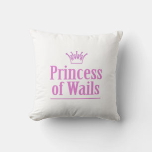 Prince of Wails / Princess of Wails v2 Throw Pillow