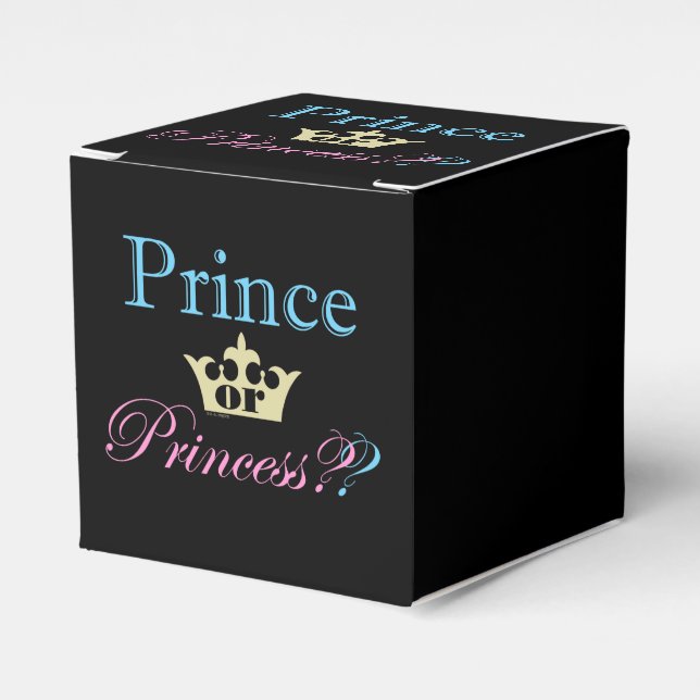 Prince or Princess? Favor Box (Front Side)
