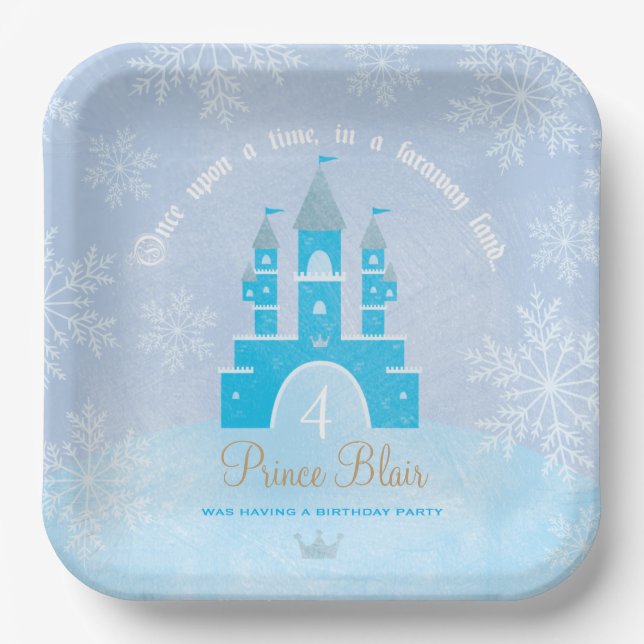 Prince OR Princess Party Plates (Front)