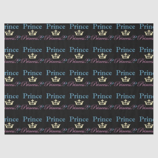 Prince or Princess? Tissue Paper (Front)