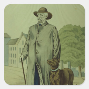Prince Otto von Bismarck in Friedrichsruh Square Sticker