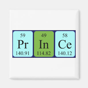 Prince periodic table name magnet