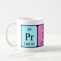 Prince periodic table name mug