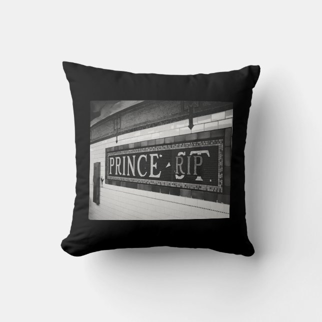 Prince (RIP) Throw Pillow (Front)