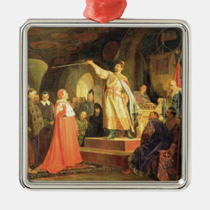 Prince Roman of Halych-Volhynia Metal Ornament