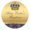 Prince Royal Blue Regal Crown Baptism Sticker