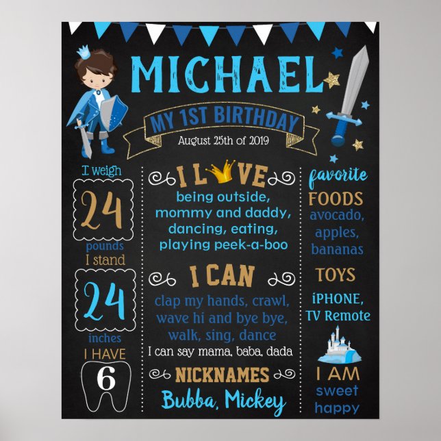 Prince Royal celebration Birthday sign (Front)