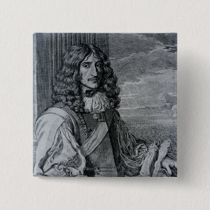 Prince Rupert of the Rhine 2 Inch Square Button
