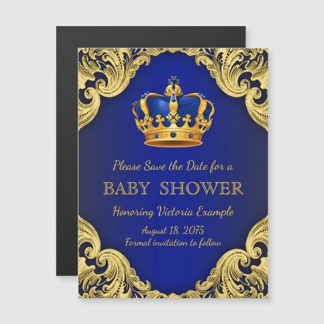 Prince Save the Date Postcard Magnets (Front/Back)