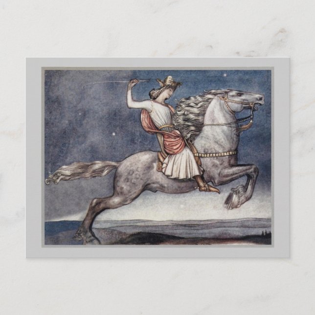 Prince Throwing a Spear Postcard (Front)