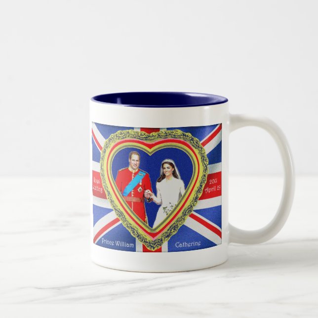 Prince William and Catherine Royal Wedding Two-Tone Coffee Mug (Right)