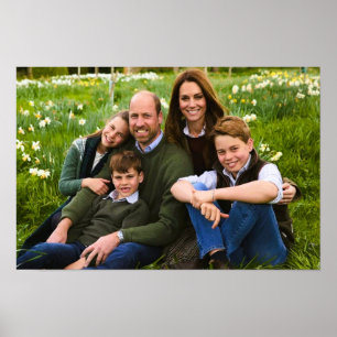Prince William and family Dec 2025 stylized Poster