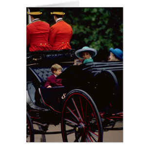 Prince William et princesse Diana sur le mail