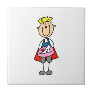 Prince With Glass Slipper Tile