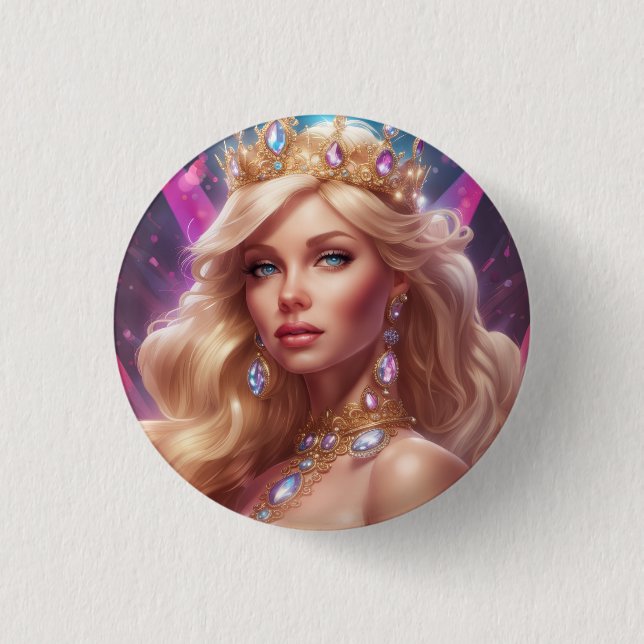 Princes 1 Inch Round Button (Front)