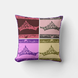 Princes Bride Tiara Throw Pillow