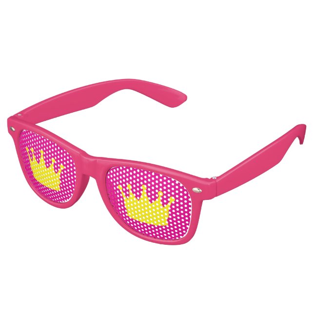 Princes, Crown retro Shades / Fun Party Sunglasses (Angled)