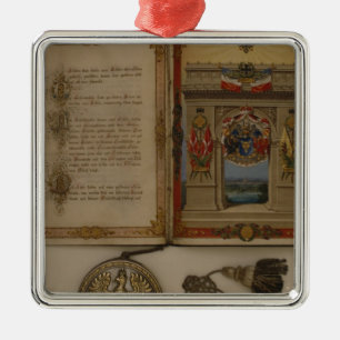 Prince's Diploma investing Otto von Bismarck Metal Ornament