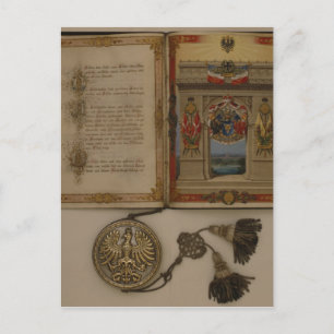 Prince's Diploma investing Otto von Bismarck Postcard