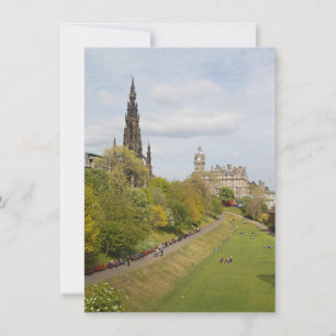 Princes Street Gardens, Édimbourg, carte Scotland