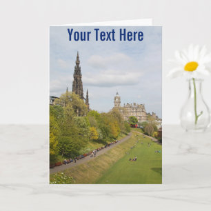 Princes Street Gardens, Edinburgh, Scotland Card