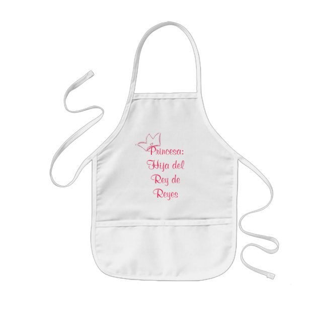 Princesa:  Hija del Rey de Reyes Kids Apron (Front)